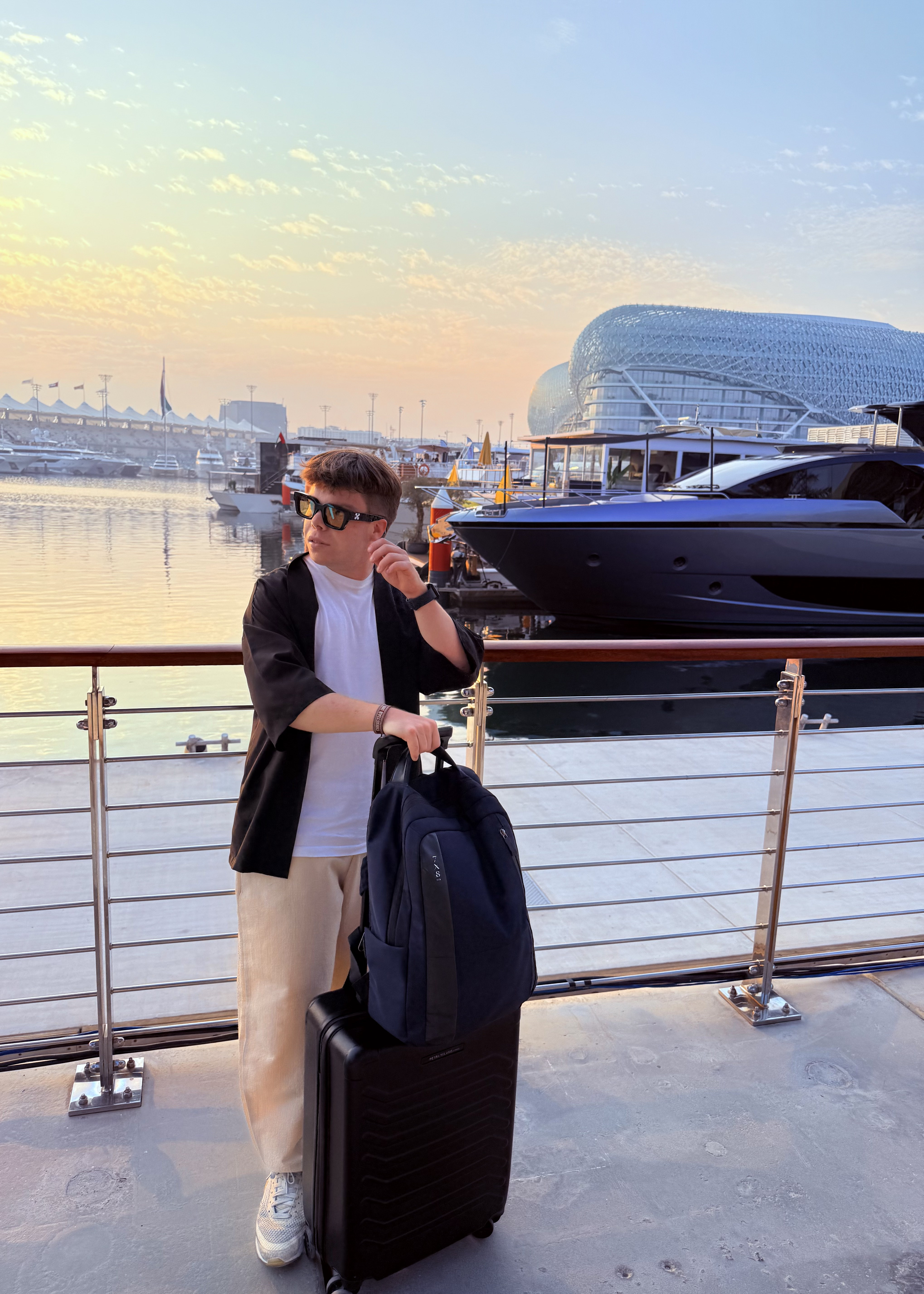 Michael Crestan at Abu Dhabi F1 GP Marina